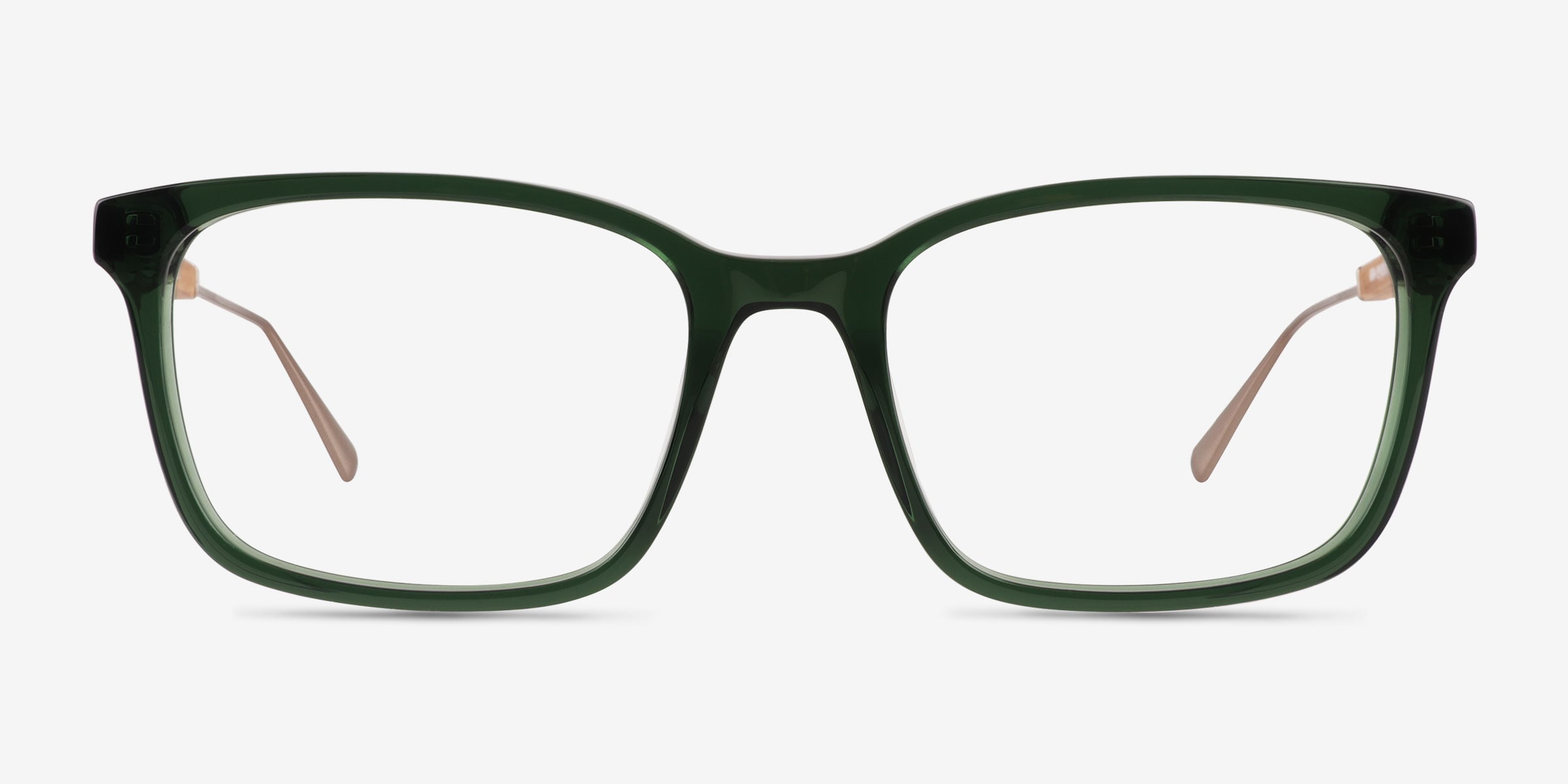 RFLKT Natural Glasses - Square Clear Green Eyeglasses, Frames Only, Woman’s, Eco Karun Women main image 2
