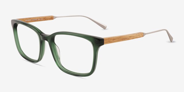 Branch Green AcetateEyeglass Frames from EyeBuyDirect, Angle View