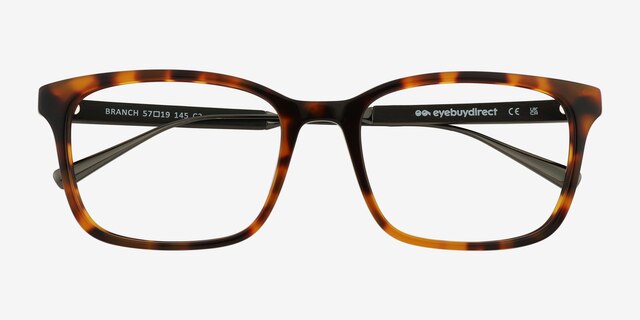 Branch Tortoise AcetateEyeglass Frames from EyeBuyDirect, Closed View