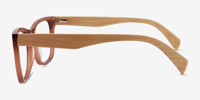Nature Brown AcetateEyeglass Frames from EyeBuyDirect, Side View