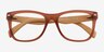 Nature Brown AcetateEyeglass Frames from EyeBuyDirect, Closed View