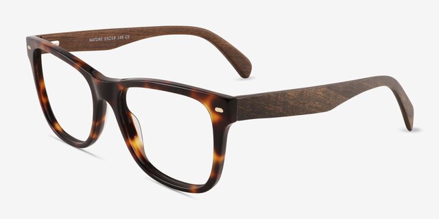 Nature Tortoise AcetateEyeglass Frames from EyeBuyDirect, Angle View