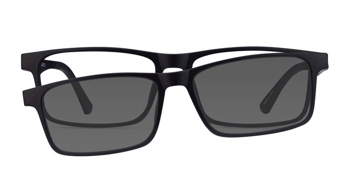 Historic Clip-On Black Plastic Eyeglass Frames from EyeBuyDirect