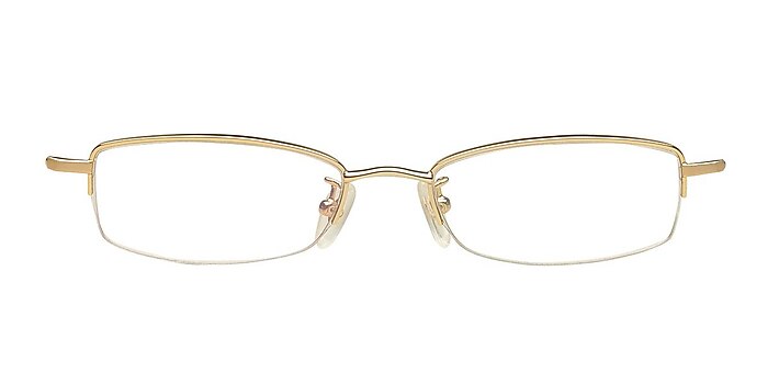 8166 Golden Eyeglass Frames from EyeBuyDirect