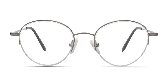 Opposition Gunmetal Métal Montures de lunettes de vue d'EyeBuyDirect