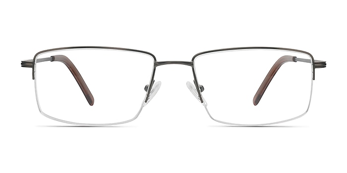 System Gunmetal Metal Eyeglass Frames from EyeBuyDirect
