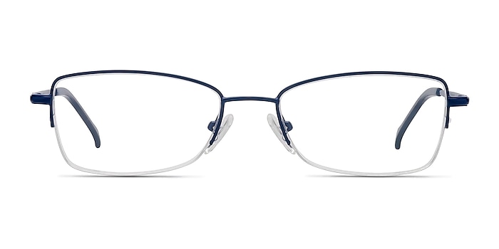 Ecru Navy Metal Eyeglass Frames from EyeBuyDirect