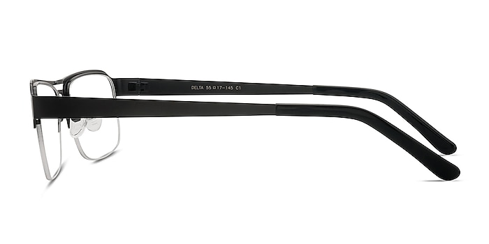 Delta Black Metal Eyeglass Frames from EyeBuyDirect