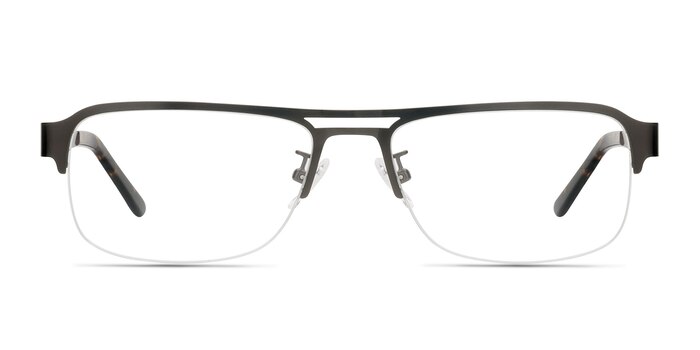 Delta Gunmetal Metal Eyeglass Frames from EyeBuyDirect