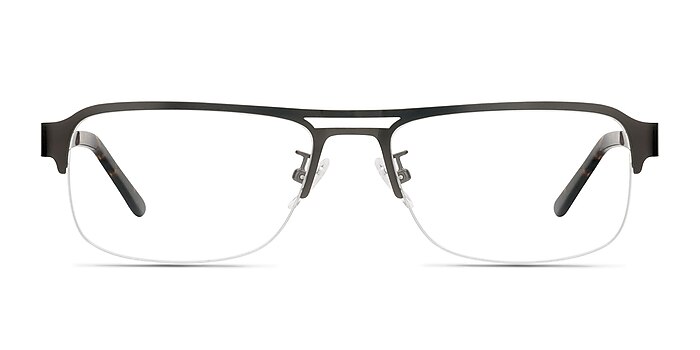 Delta Gunmetal Metal Eyeglass Frames from EyeBuyDirect