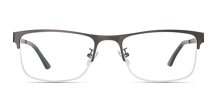 Grip Gunmetal Metal Eyeglass Frames from EyeBuyDirect