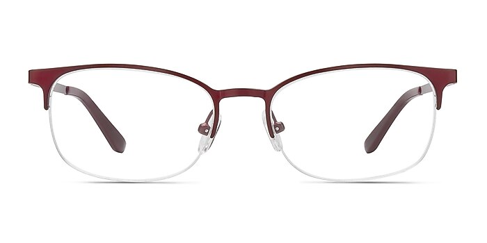 Cornet Burgundy Metal Eyeglass Frames from EyeBuyDirect