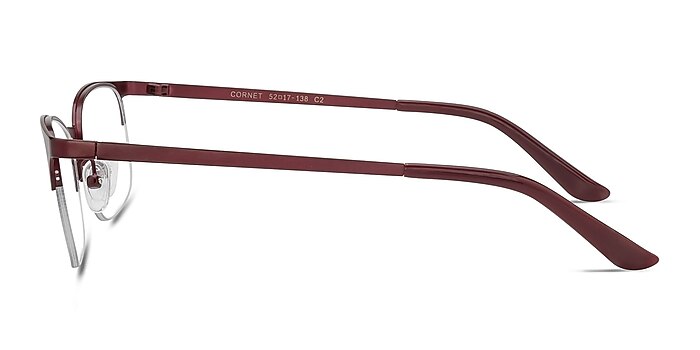Cornet Burgundy Métal Montures de lunettes de vue d'EyeBuyDirect