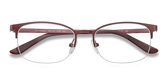 Burgundy Cornet -  Metal Eyeglasses