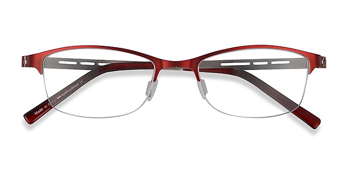 Red Pearl -  Lightweight Metal Eyeglasses