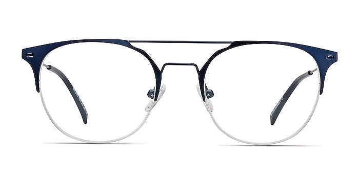 Ascent Navy Metal Eyeglass Frames from EyeBuyDirect
