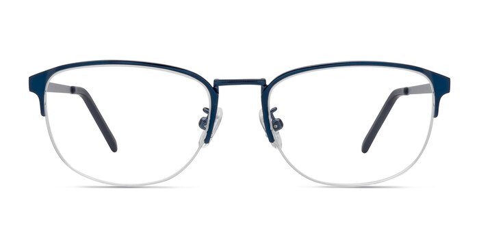 Silox Navy Metal Eyeglass Frames from EyeBuyDirect