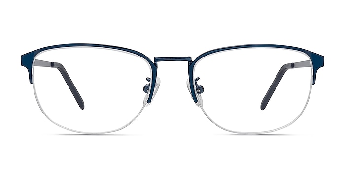 Silox Bleu marine  Métal Montures de lunettes de vue d'EyeBuyDirect