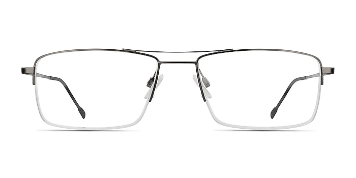 Creel Gunmetal Metal Eyeglass Frames from EyeBuyDirect