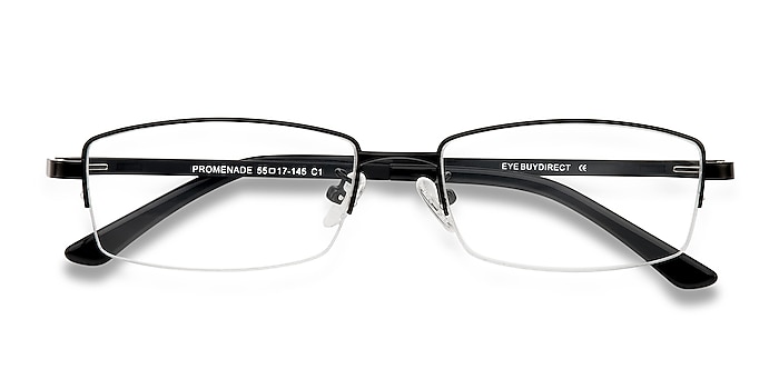 Black Promenade -  Metal Eyeglasses
