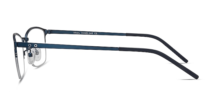 Argil Bleu marine  Métal Montures de lunettes de vue d'EyeBuyDirect