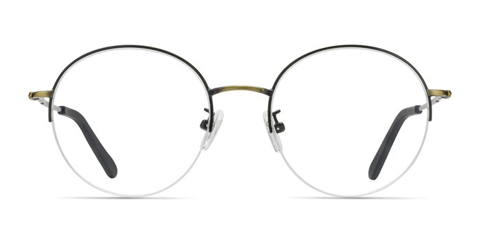 Albee Black Bronze Metal Eyeglass Frames from EyeBuyDirect