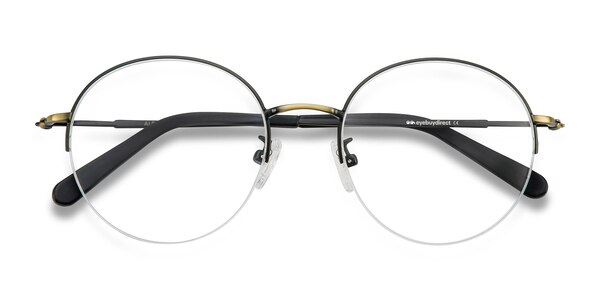Albee prescription eyeglasses (Black Bronze) - 18491 - Eyeglasses The minimalist. wire frame of these eyeglasses wil sku 18491