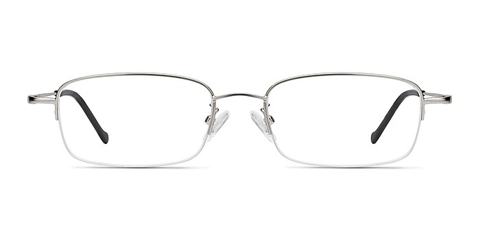 Strasse Silver Metal Eyeglass Frames from EyeBuyDirect
