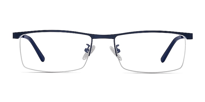 Chute Navy Metal Eyeglass Frames from EyeBuyDirect