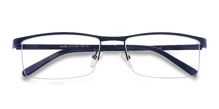 Navy Chute -  Metal Eyeglasses