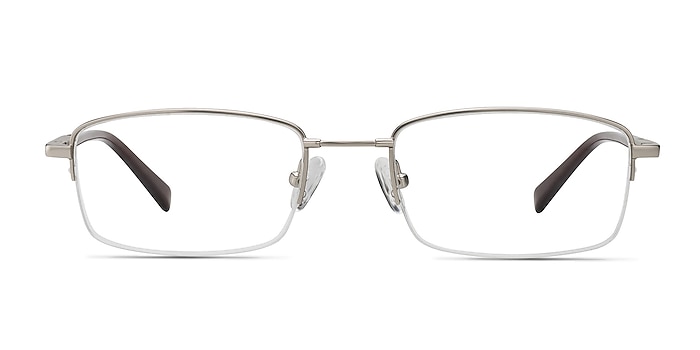 Motley Silver Metal Eyeglass Frames from EyeBuyDirect