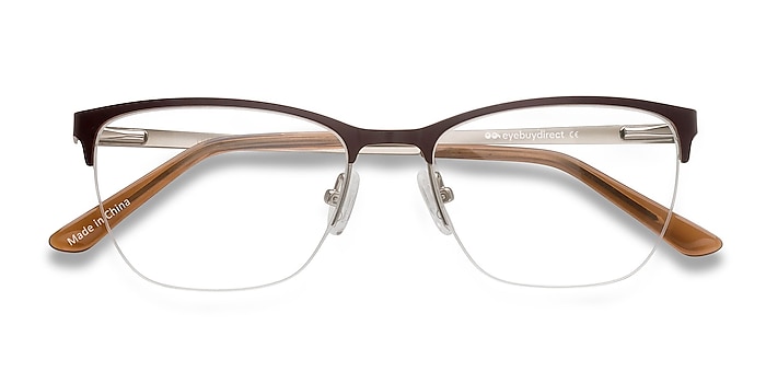 Brown Lille -  Metal Eyeglasses