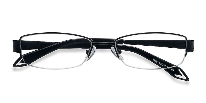 Matte Black Kelly -  Metal Eyeglasses