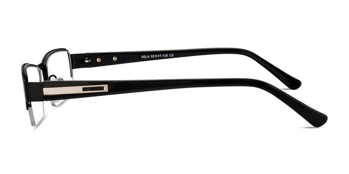 Vela Black Metal Eyeglass Frames from EyeBuyDirect