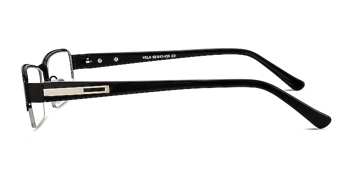Vela Black Metal Eyeglass Frames from EyeBuyDirect
