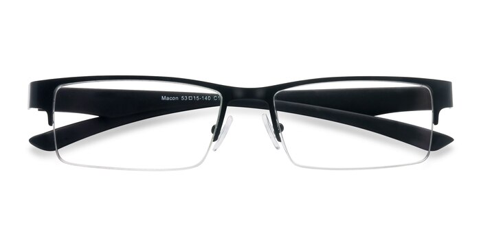Black Macon -  Metal Eyeglasses