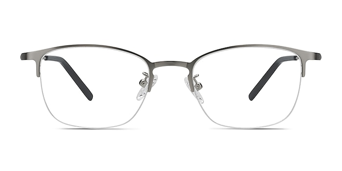 Scaffold Silver Metal Eyeglass Frames from EyeBuyDirect