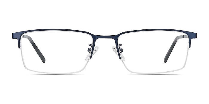 Vienna Navy Metal Eyeglass Frames from EyeBuyDirect