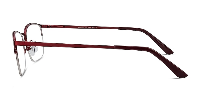 Paradox Red Metal Eyeglass Frames from EyeBuyDirect