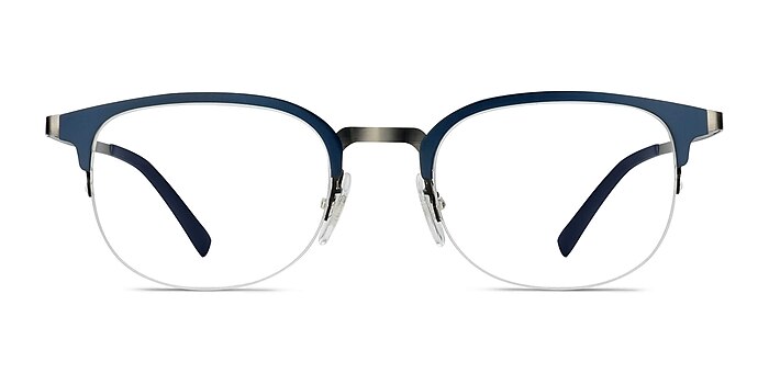 Axiom Bleu marine  Métal Montures de lunettes de vue d'EyeBuyDirect