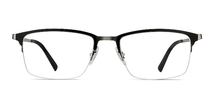 Logic Matte Black Métal Montures de lunettes de vue d'EyeBuyDirect