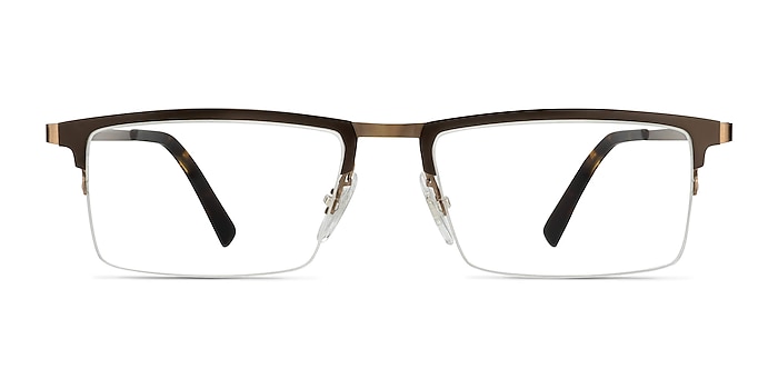 Vector Brown Metal Eyeglass Frames from EyeBuyDirect