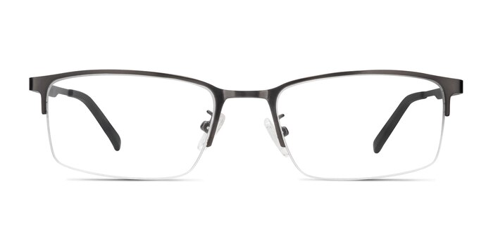 Bezel Dark Charcoal Metal Eyeglass Frames from EyeBuyDirect