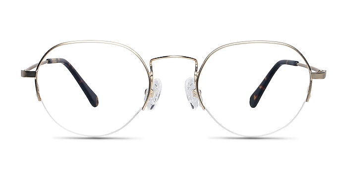Kalpana Golden Metal Eyeglass Frames from EyeBuyDirect
