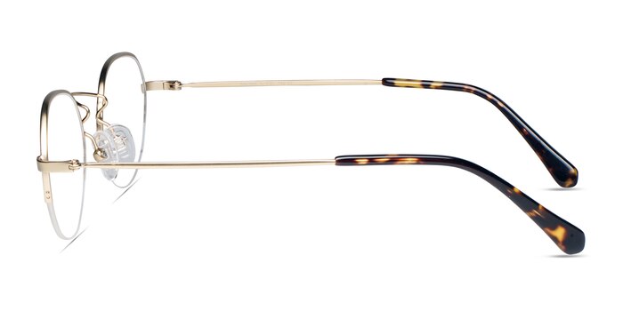Kalpana Golden Metal Eyeglass Frames from EyeBuyDirect