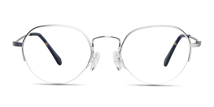 Kalpana Silver Metal Eyeglass Frames from EyeBuyDirect