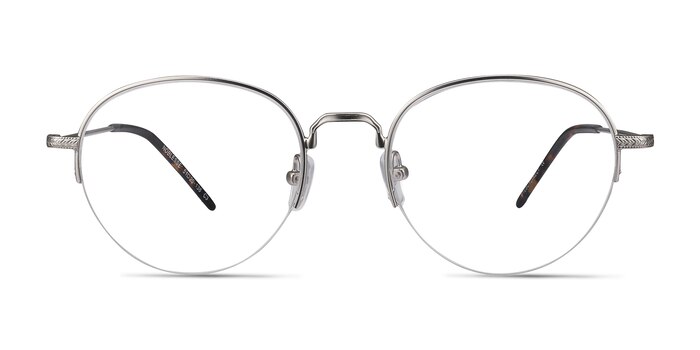 Noblesse Silver Metal Eyeglass Frames from EyeBuyDirect