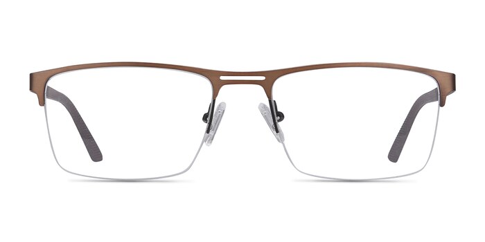 Cavalier Brun Métal Montures de lunettes de vue d'EyeBuyDirect