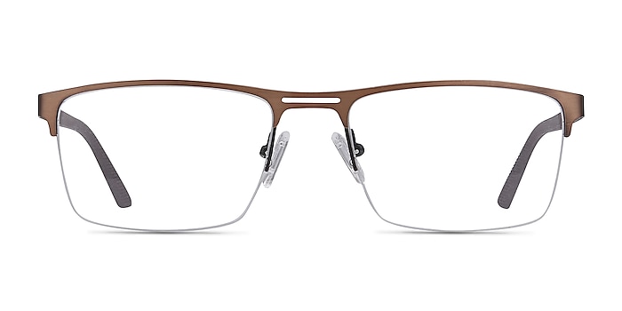Cavalier Brown Metal Eyeglass Frames from EyeBuyDirect