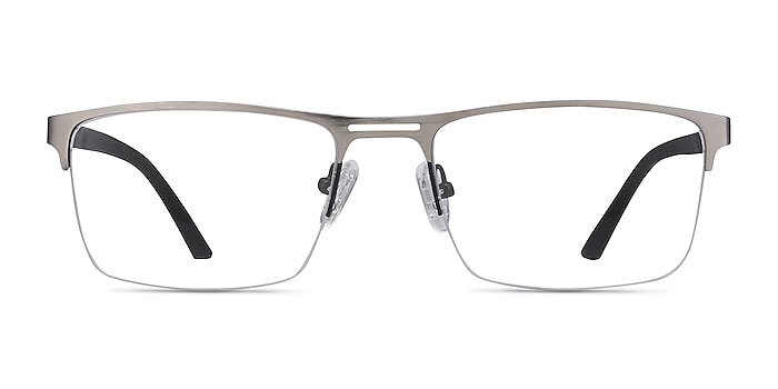 Cavalier Gunmetal Metal Eyeglass Frames from EyeBuyDirect
